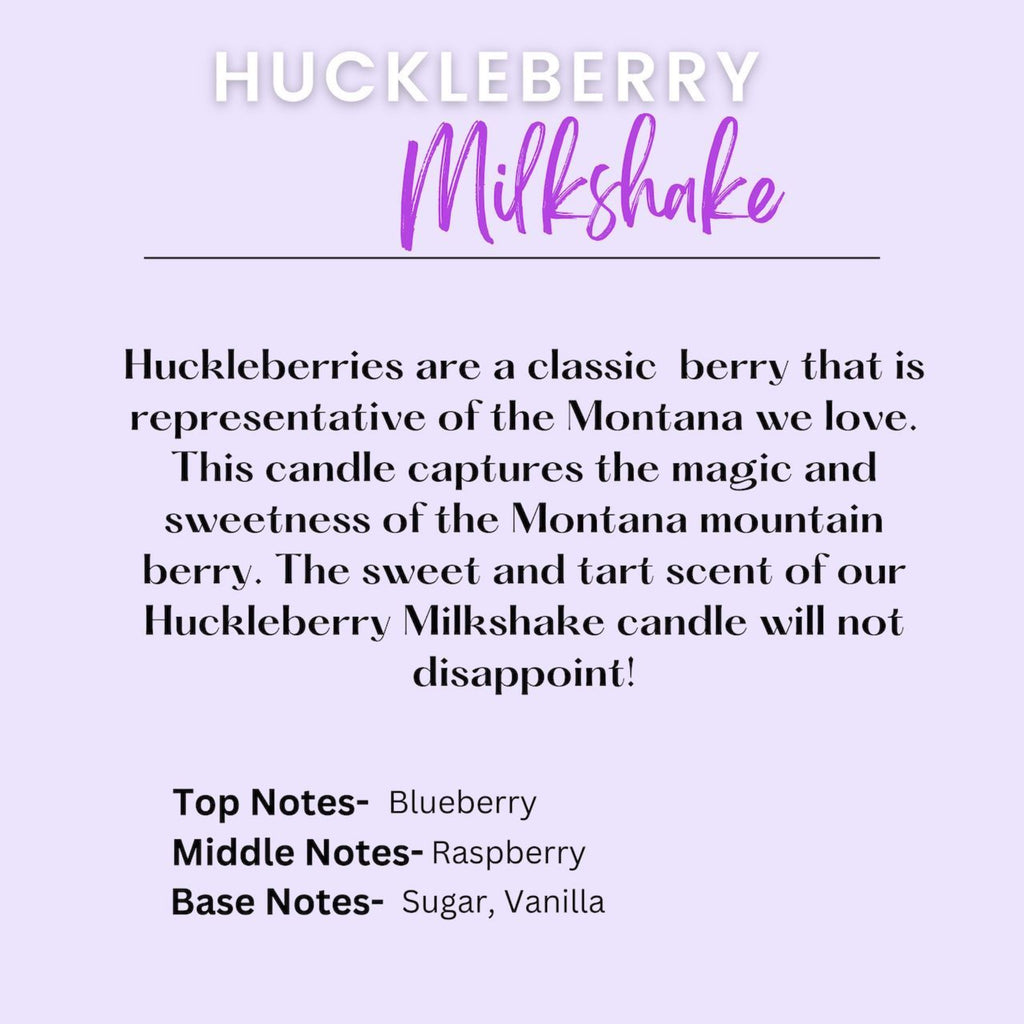12oz Huckleberry Milkshake Candle